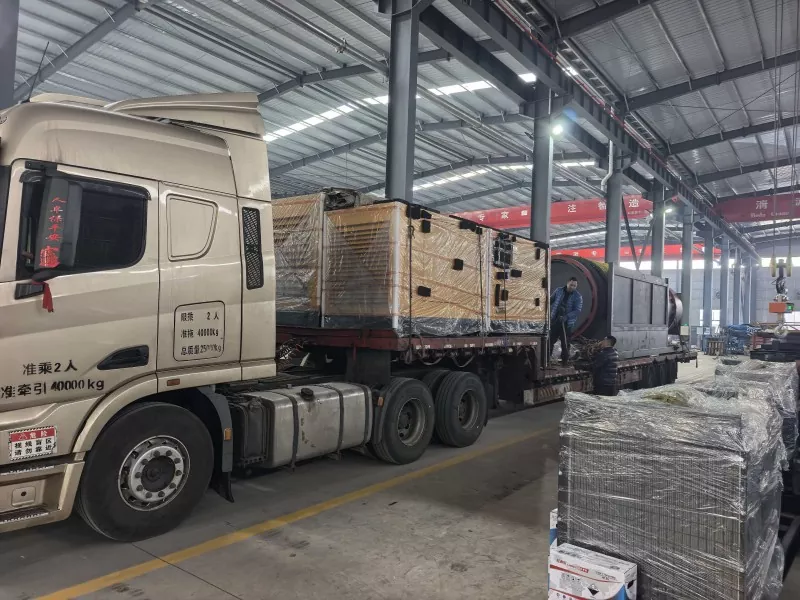 Jinqi Mining Machinery skickar ett parti trumseparerings- och stödutrustning till Ryssland