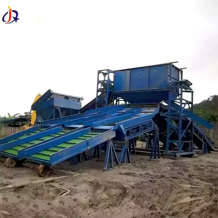 Landbaserad guldgruvutrustning